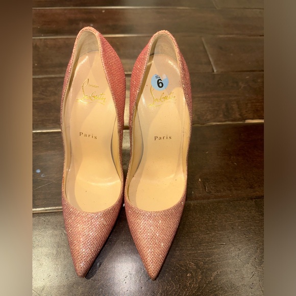 Christian Louboutin size 6 1/2 bought used worn once - Picture 3 of 7